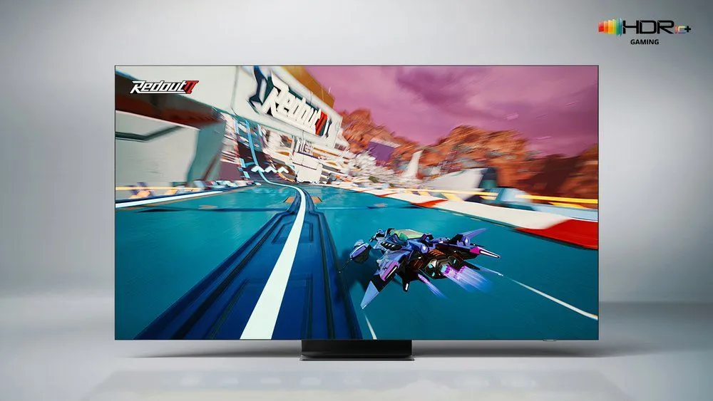 Trải nghiệm chơi game đỉnh cao với định dạng HDR10+ trên màn hình TV Samsung, thể hiện màu sắc và độ tương phản ấn tượng.