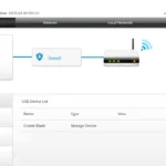 Trang cài đặt router hiển thị thiết bị lưu trữ USB được kết nối