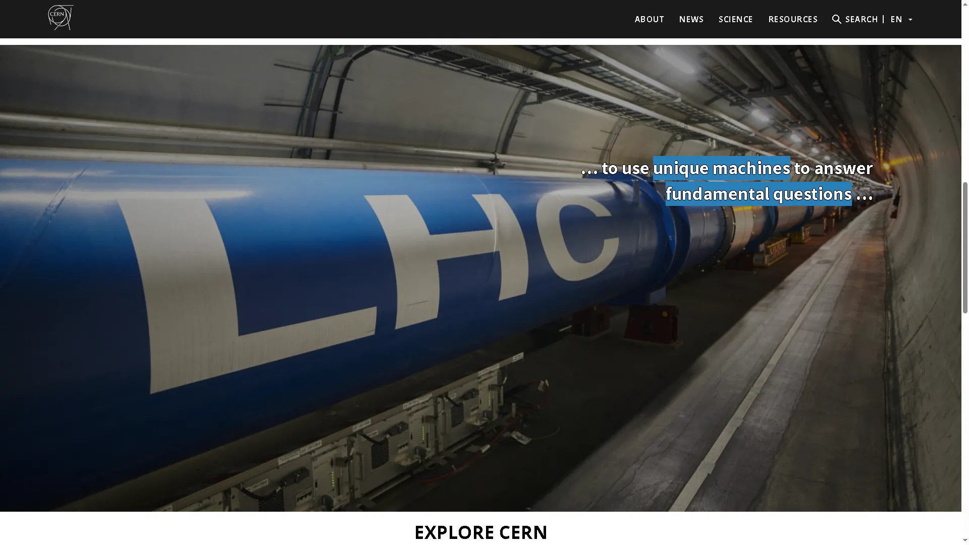 Trang chủ của CERN, website đầu tiên trên thế giới, hiển thị giao diện ban đầu của World Wide Web.