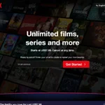 Trang chủ Netflix hiển thị giao diện người dùng thân thiện và thư viện nội dung phong phú.