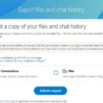 Trang xuất dữ liệu lịch sử Skype với tùy chọn xuất cuộc trò chuyện và tệp tin