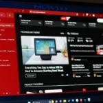 Trình duyệt Zen hiển thị trang web MakeUseOf ở chế độ toàn màn hình, minh họa tốc độ và hiệu suất.