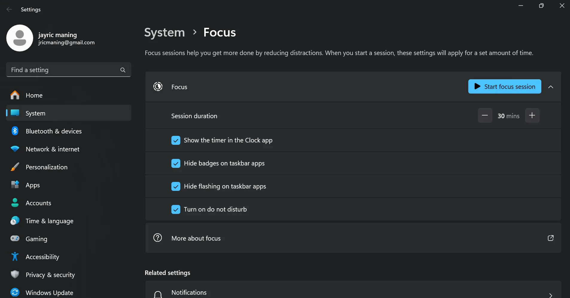 Tùy chỉnh các quy tắc cho tính năng Focus Assist trên Windows để quản lý thông báo và tăng cường tập trung.