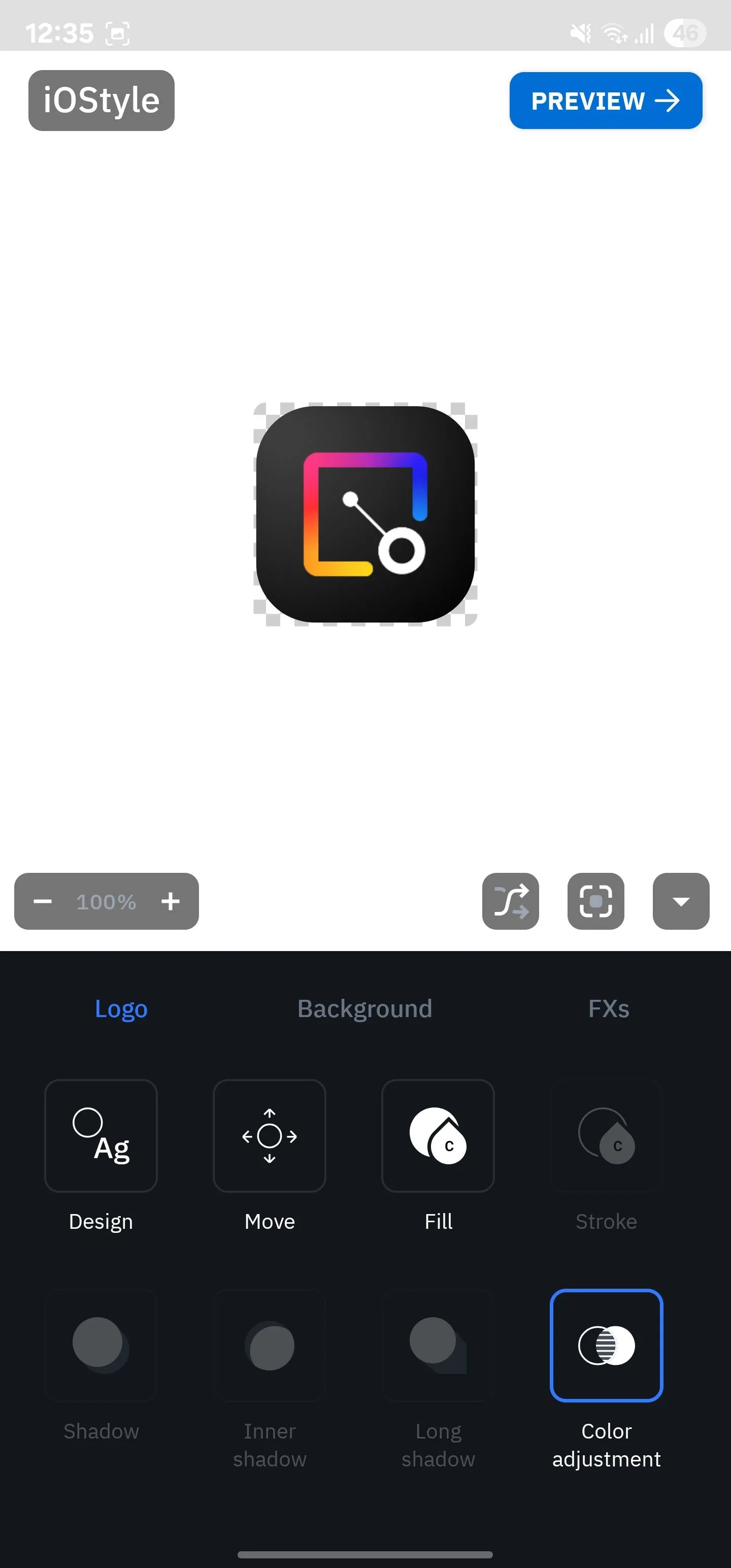 Tùy chỉnh gói biểu tượng trong Icon Pack Studio tích hợp của Smart Launcher.