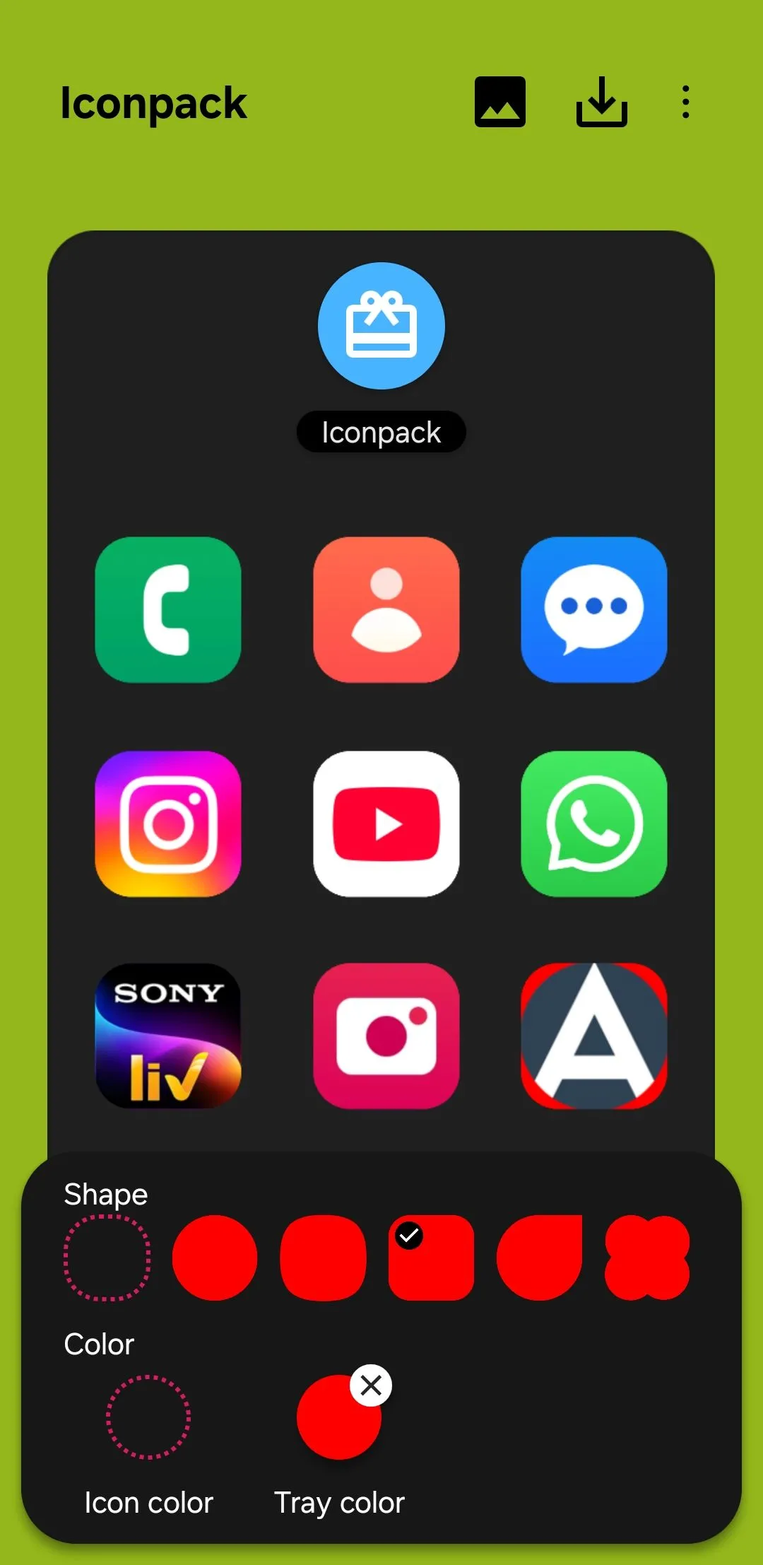 Tùy chỉnh hình dạng biểu tượng ứng dụng trong module Theme Park của Good Lock trên Samsung Galaxy.