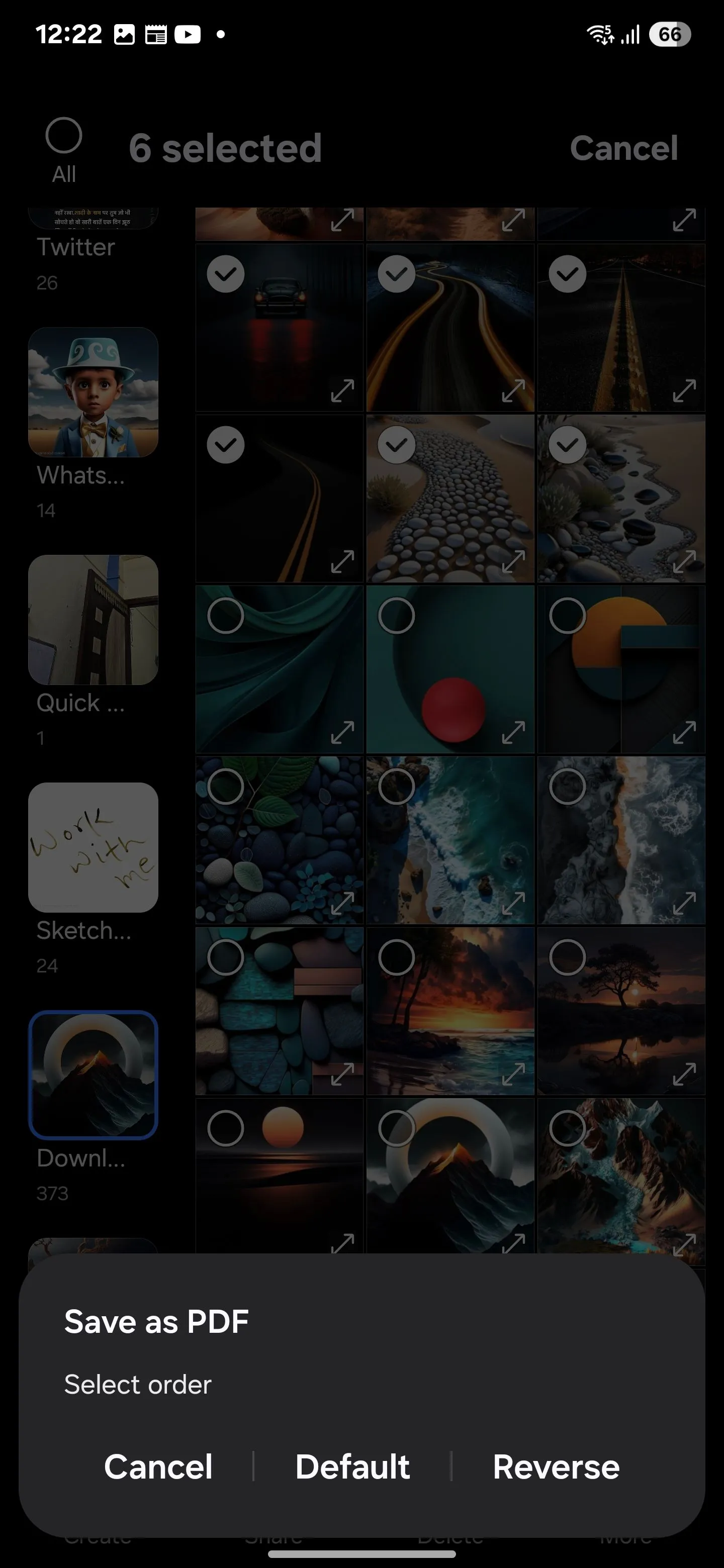 Tùy chọn &quot;Lưu dưới dạng PDF&quot; khi chia sẻ ảnh trong Samsung Gallery