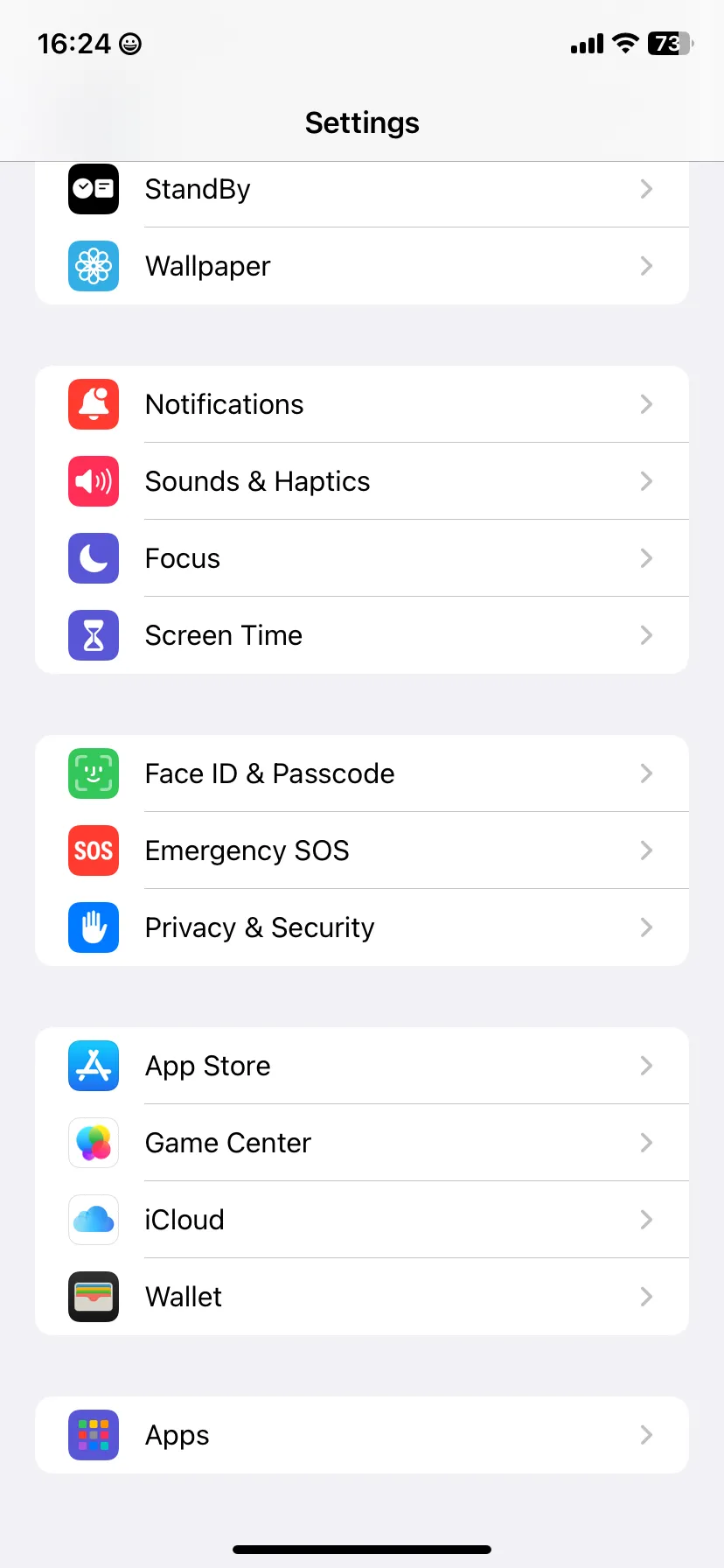 Tùy chọn Ứng dụng trong ứng dụng Cài đặt của iPhone