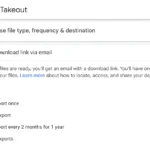 Tùy chọn xuất bản sao email Gmail thông qua Google Takeout để sao lưu dữ liệu cá nhân.