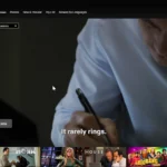 Ứng dụng Netflix trên Windows 11 hiển thị giao diện chính với các bộ phim và tùy chọn xem