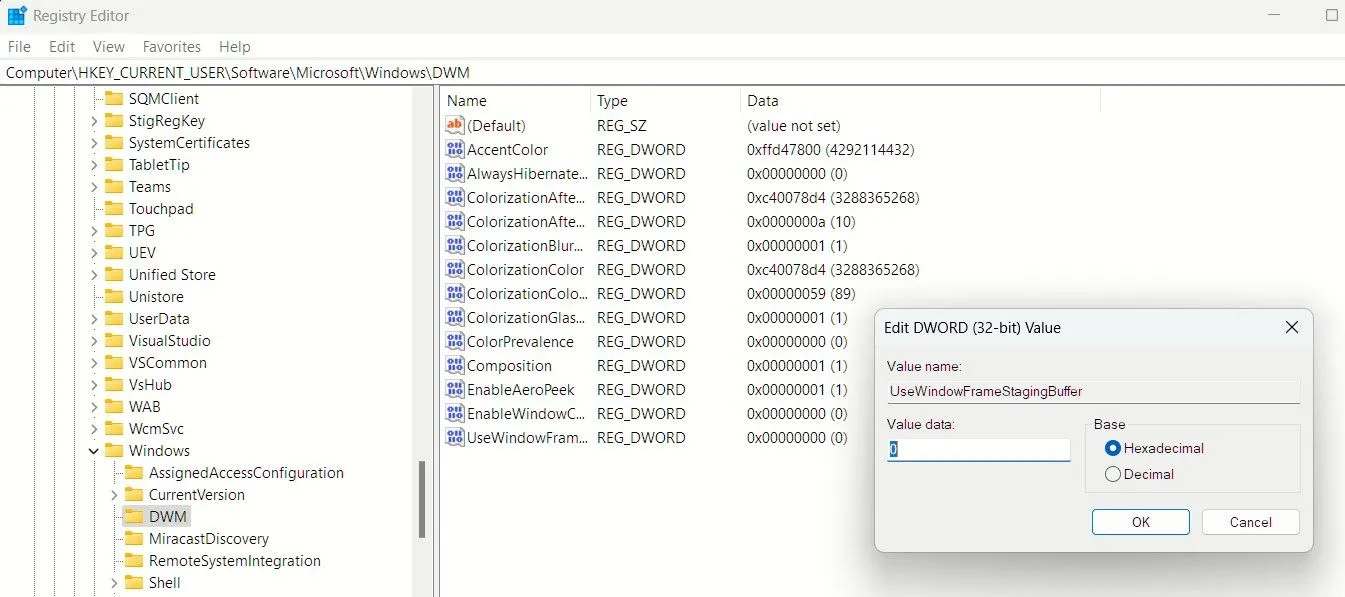 Vô hiệu hóa các góc bo tròn trên cửa sổ ứng dụng Windows 11 để có giao diện sắc nét