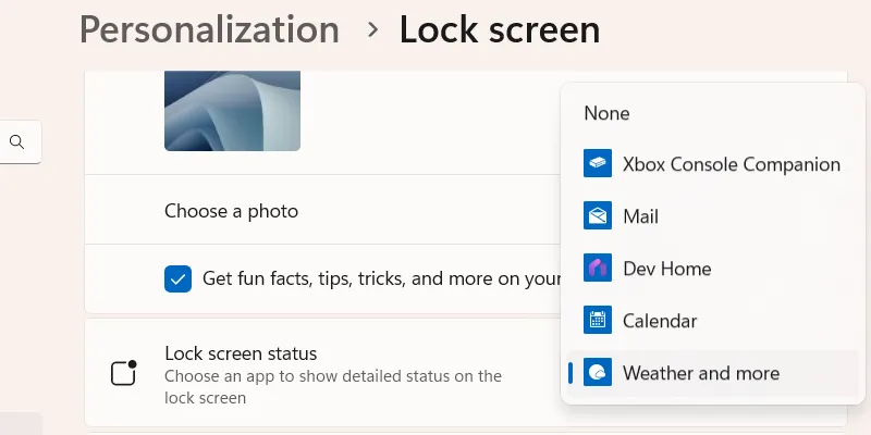 Vô hiệu hóa quảng cáo và các mẹo không mong muốn trên màn hình khóa Windows 11