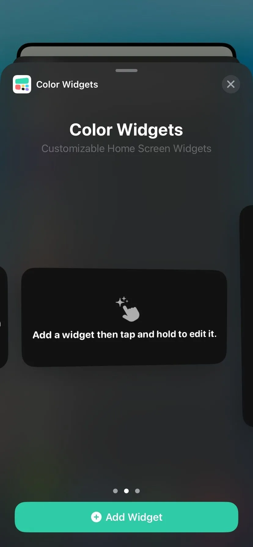 Widget Color Widgets với thiết kế đồng hồ và lịch tùy chỉnh màu sắc trên iPhone