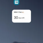 Widget đếm ngược của ứng dụng Lịch Samsung trên màn hình chính