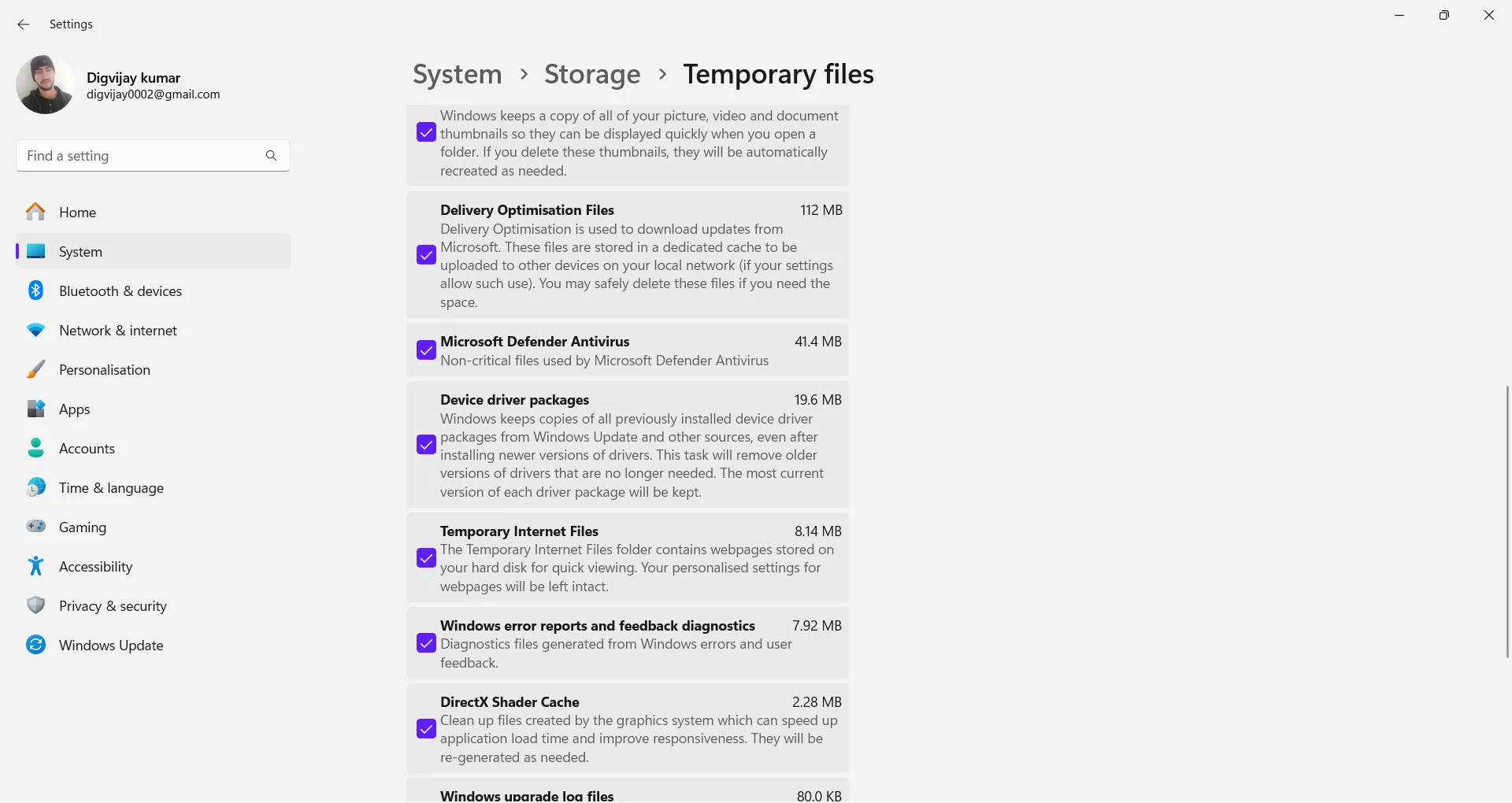 Xóa File Tối ưu hóa phân phối từ Cài đặt Windows